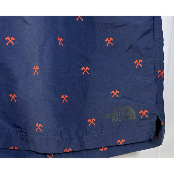 The North Face Swim Trunks Class V All Over Axe Print Lined Stretch Mens XL - Picture 7 of 15